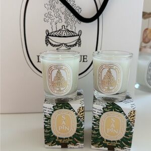 Diptyque Sapin Candle Holiday Limited edition Gold Accents